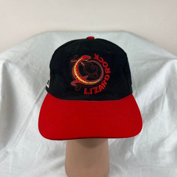 Rare Vintage MARLBORO Adventure Team Lizard Rock Leather Strapback Hat Cap 90s - Picture 1 of 8